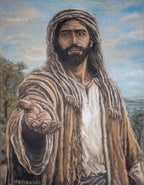 The second in a series of paintings of a historically accurate Jesus Christ, inviting you to join him and follow his lead. By Martin Buckwell