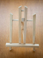 A picture of the table top easel that comes with the Tree Blossom painting, Martin Buckwell