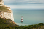 Beachy Head reference photo: "Reference photograph of Beachy Head coastal cliffs used for Martin Buckwell's original oil painting."